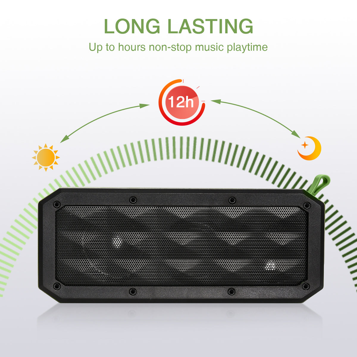 2000 mAh IPX6 Water-resistance Square Wireless Speaker For Blank