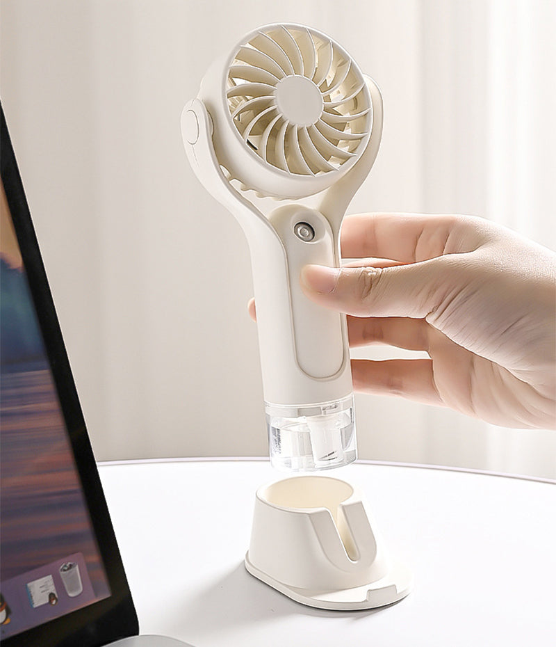 Portable Fan Misting Fan Desk Fan Handheld Fan For Outdoor Rechargeable Mini Fan