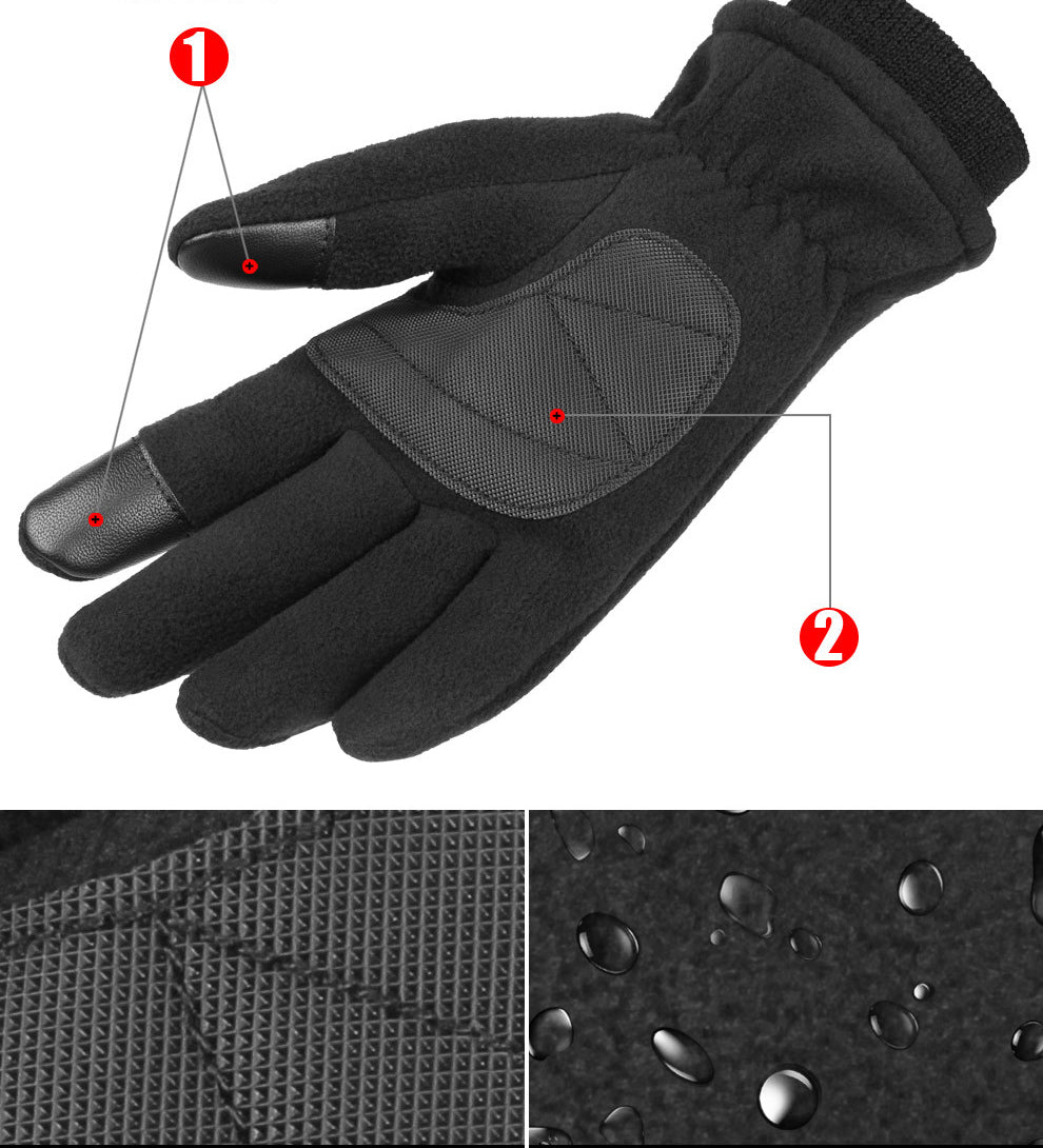 Polar Fleece Winter Sport Thermal Gloves