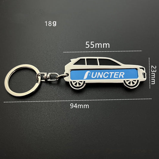 Cross-country Vehicle License Plate Keychain