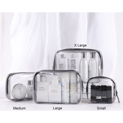 PVC Zippered Toiletry Carry Pouch (X Large)