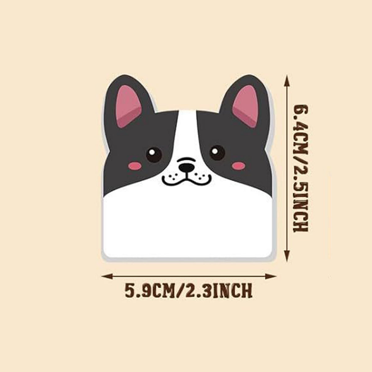 30 Sheets Custom Paper Cute Dog Sticky Notes Memo Pads