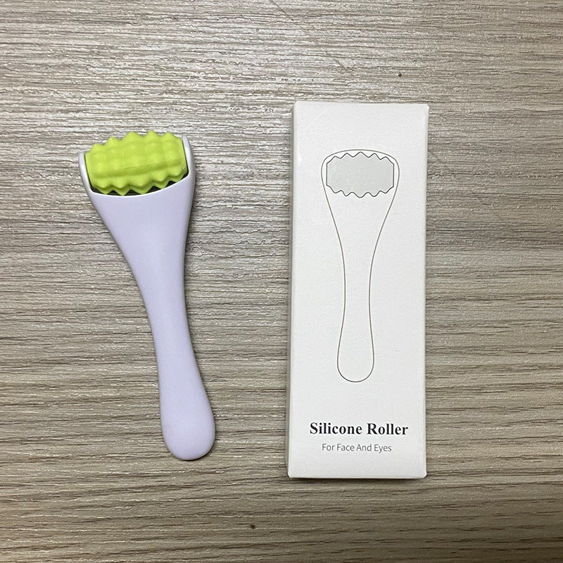 Mini Silicone Face Roller Eye Cream Applicator Facial Massager Roller for Wrinkles & Puffiness