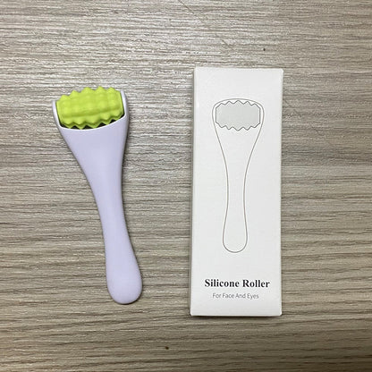 Mini Silicone Face Roller Eye Cream Applicator Facial Massager Roller for Wrinkles & Puffiness