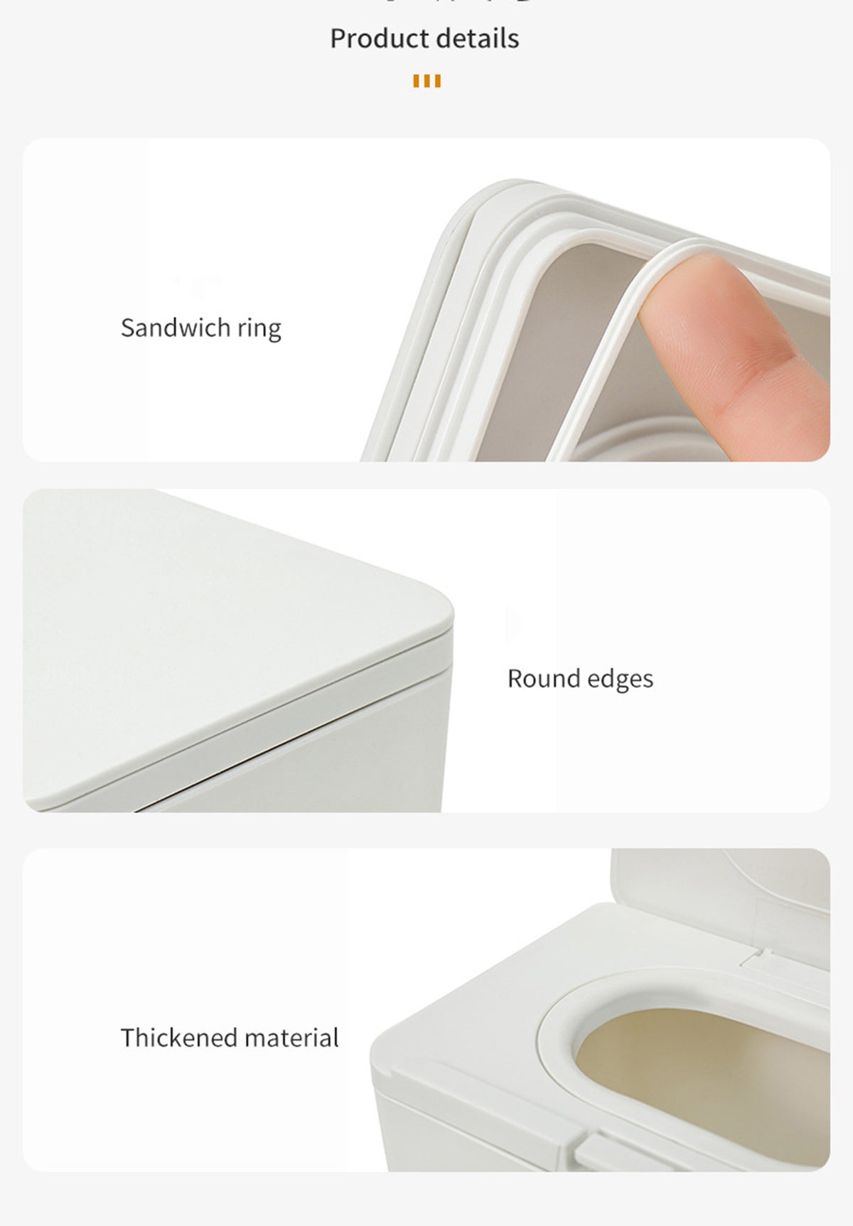 Wipes Dispenser Baby Wipes Case Sealed Keeps Wet Tissue Fresh Flushable Case Holders ( S )