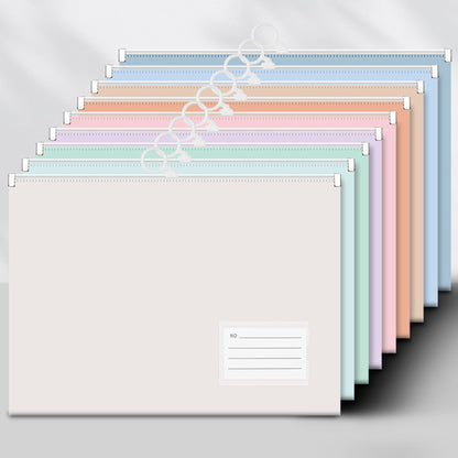 A4 Waterproof Zipper File Folders W/Name Card Pocket