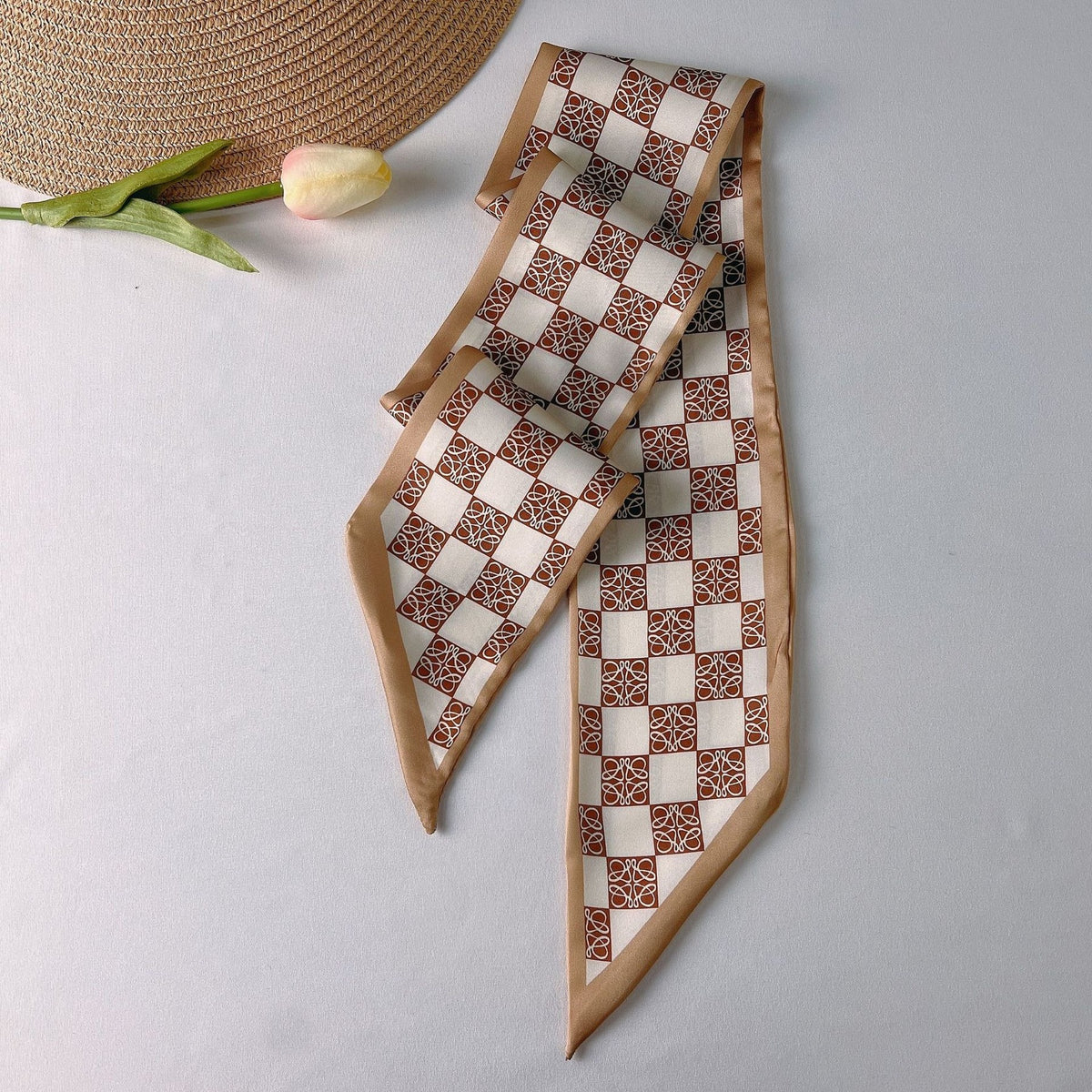 38 x3.5" Imitation Silk Scarf Neck Ribbon Scarf