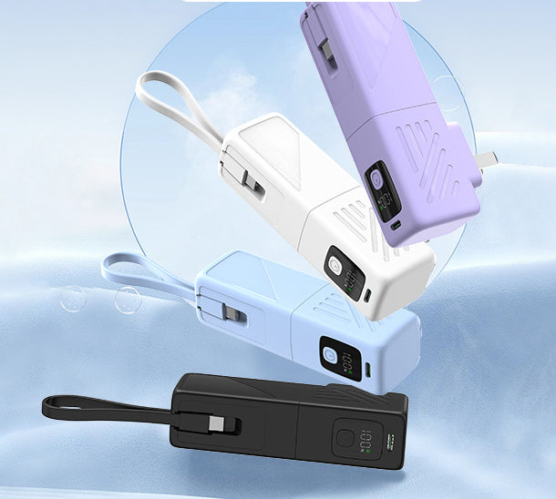 5000mAh QC22.5W Wall Charger (AC) Power Bank W/FCC Certification