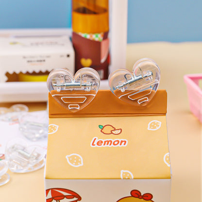 Heart Shape Paper Clip Book Clips Bookmark
