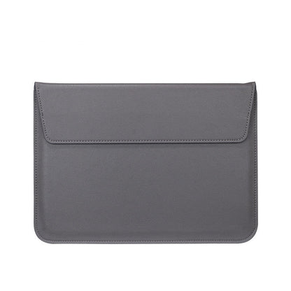 13" PU Leather Laptop Sleeve Foldable Stand With Magnetic Closure