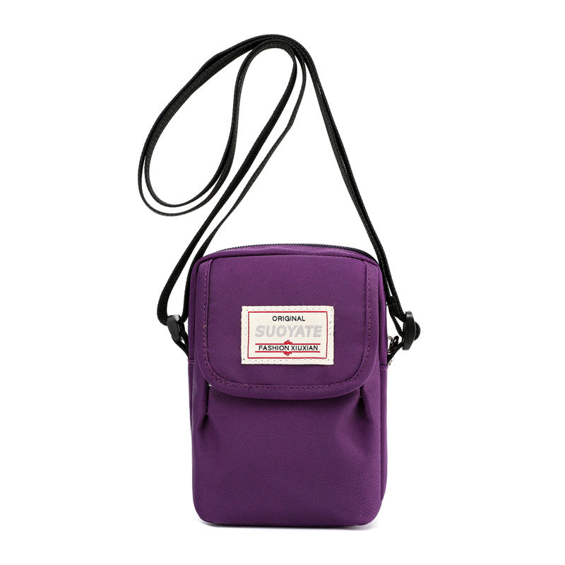 Nylon Mini Crossbody Bag Single Shoulder Bag Daily Cell Phone Purse Bag Stadium Approved Bag