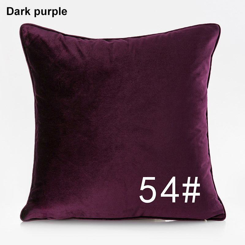19.7 x 19.7" Premium Square Dutch Velvet Throw Pillowcase With Hidden Zipper