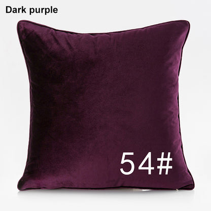 19.7 x 19.7" Premium Square Dutch Velvet Throw Pillowcase With Hidden Zipper
