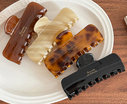 Large Size Rectangle Acetate Hair Claw Clips