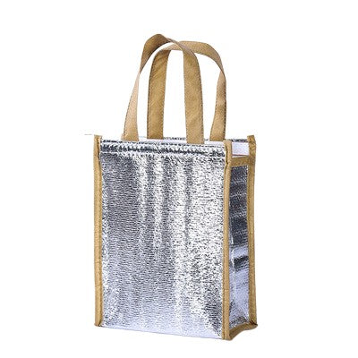 Aluminum Foil Insulated Cooler Bag 7.8 x 9.8"