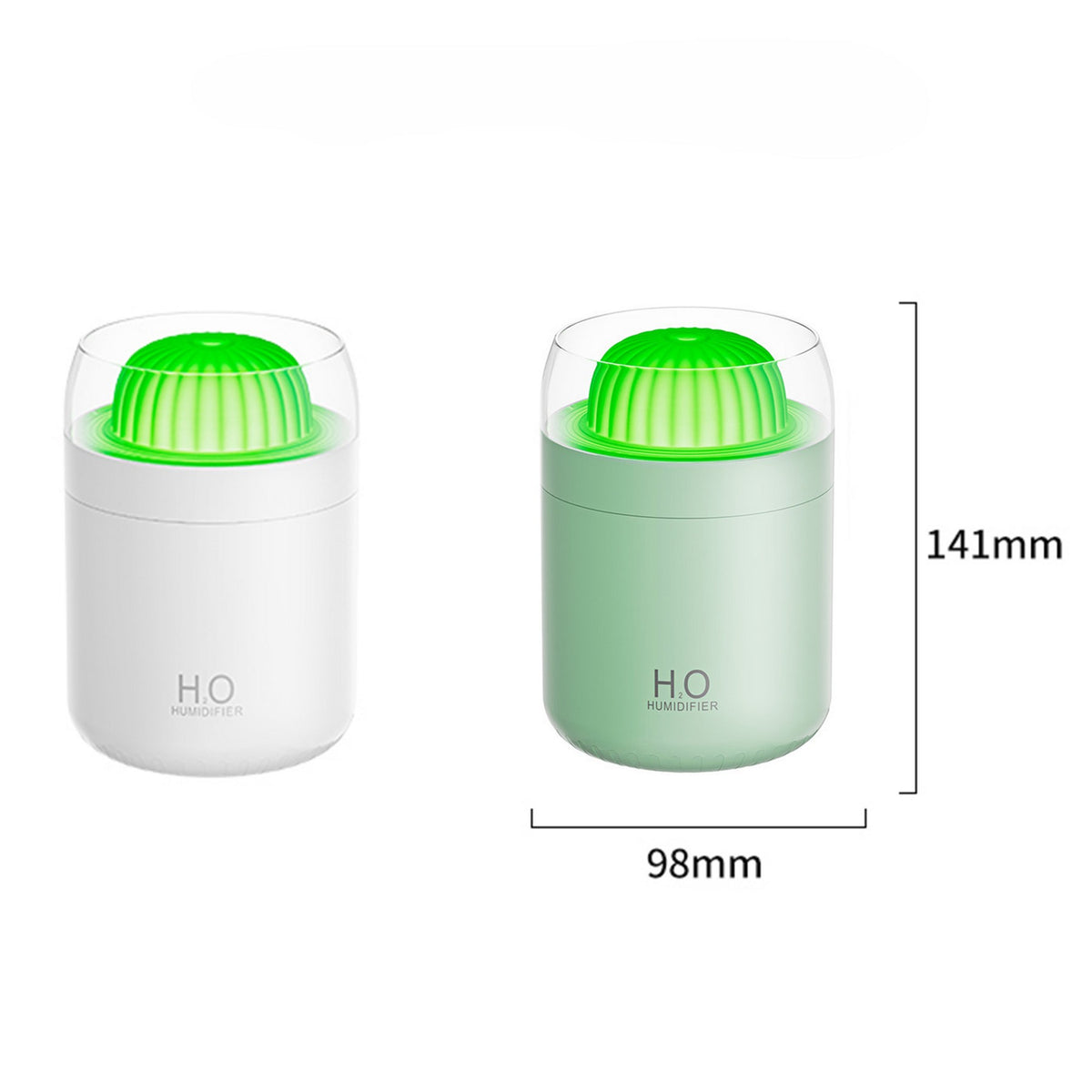 500ml Cool Ball Cactus Mini Humidifiers with Night Light