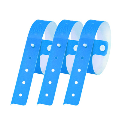 Waterproof PVC Secure Snap Wristband For Waterparks Concerts Conferences