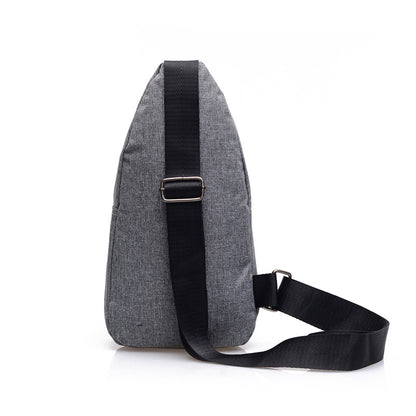 Sling Bag Chest Shoulder Backpack Travel Outdoors CrossBody Bags W/Earphone Hole