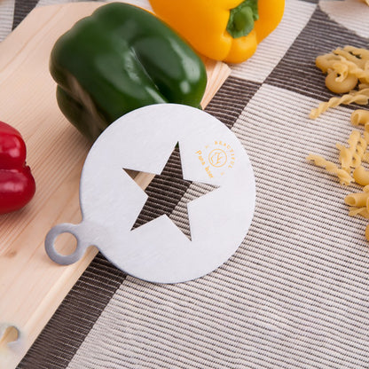 430 Stainless Steel Material Star Shaped Coffee Latte Mold DIY Coffee