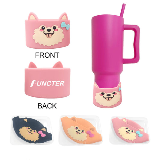 Boxed Dog Shape Silicone Cup Base Protector 3.1" Diameter