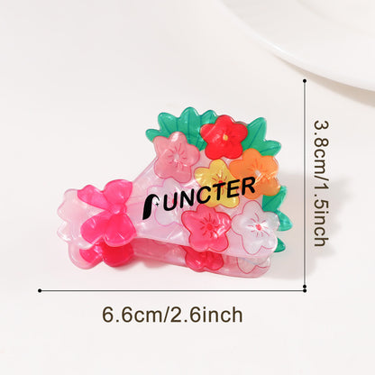 2.7" L Flower Shape Claw Clip for Women
