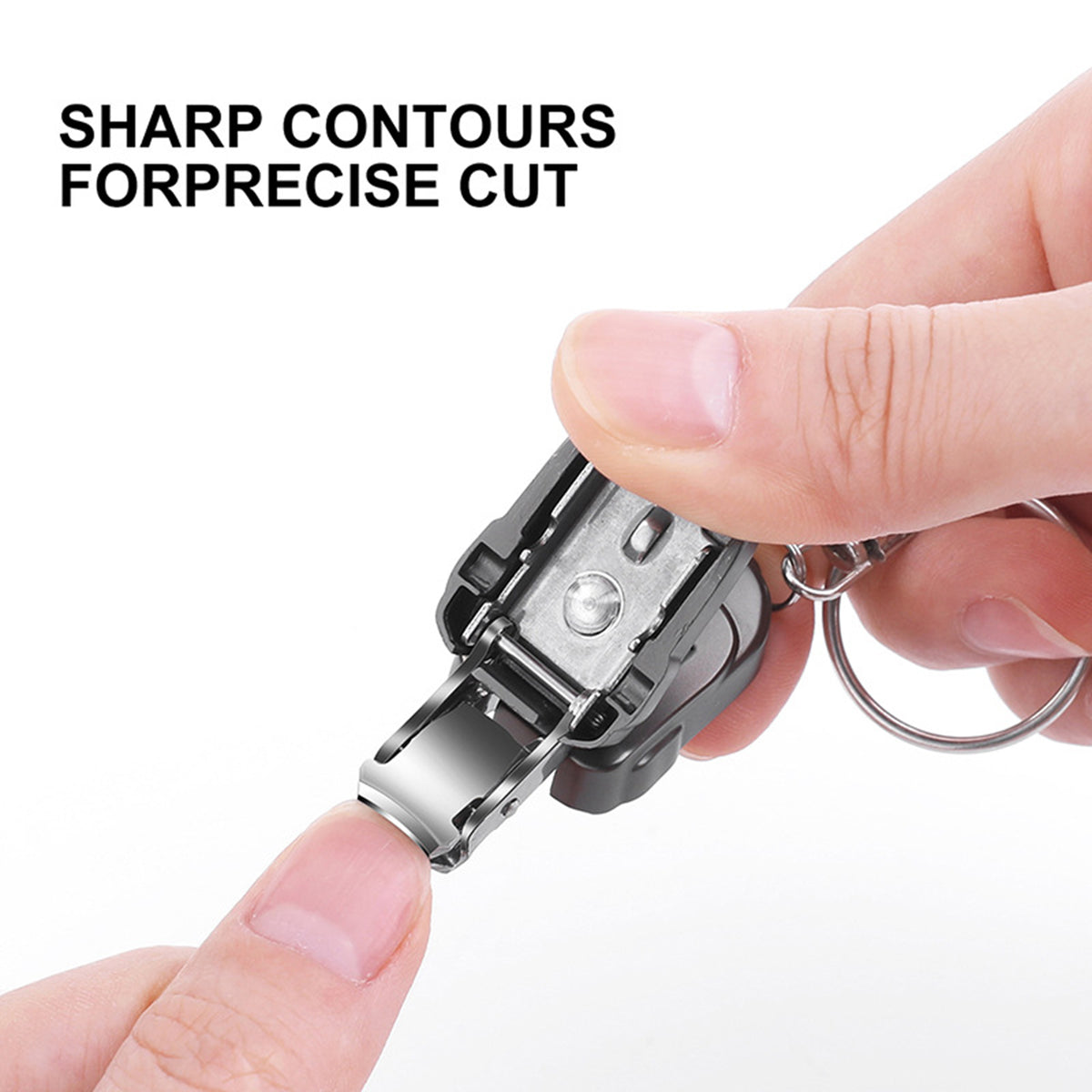Portable Mini Stainless Steel Nail Clipper Keychain