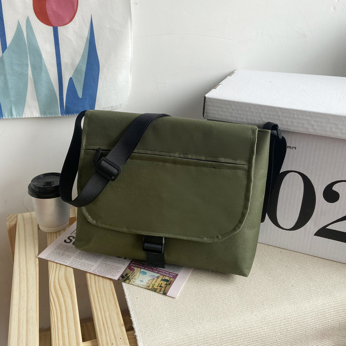 Unisex Oxford Messenger Bag Crossbody Bag Shoulder Bag Sling Bag