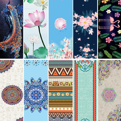 Full Color Yoga Mat Towel Pilates Towel 73 x 25"