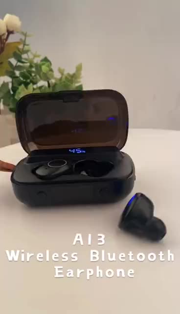 TWS Earbuds W/600 mAh Power Bank And A LED Light