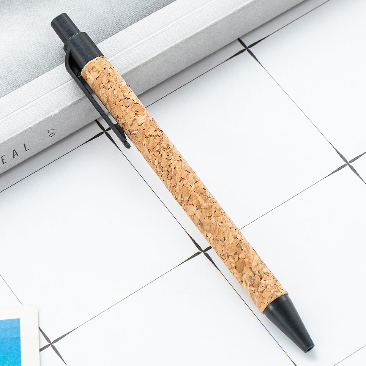 Cork Pen Eco Friendly Ballpoint Pen Recycled Wheat Straw Pen for Office, School