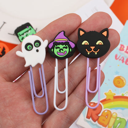 Ghost Bookmark Paper Clip Halloween Book Clip Paper Clasp for Kids