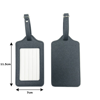 Rectangular Shape PU Leather Luggage Tag (Size M)