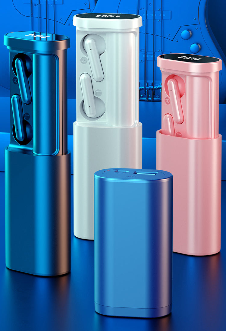 TWS Earbuds W/800 mAh Power Bank - Touch Version