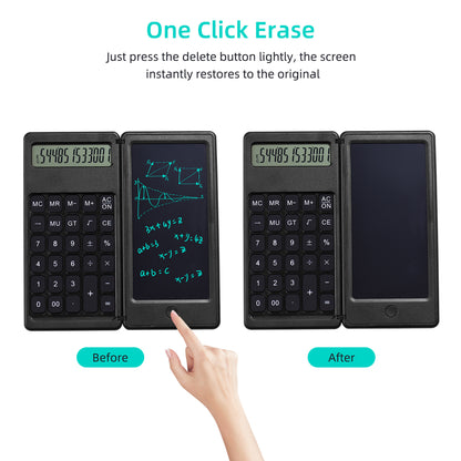 Basic Calculator Notepad with 6" LCD Writing Tablet