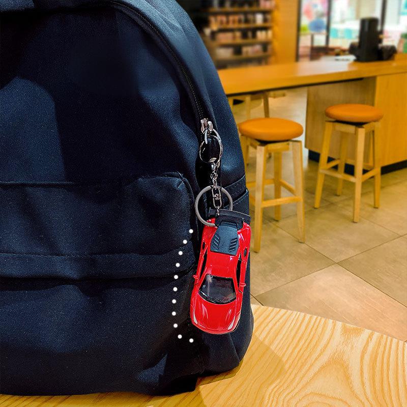 Mini Simulation Sports Car Model Keychain Classic Car Shaped Keychain