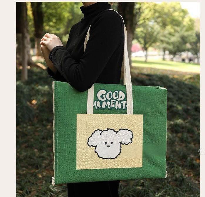 2" 1 Custom Tote Bag Picnic Beach Mat 77 x 53"
