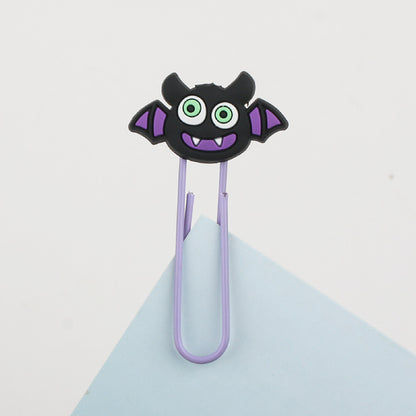 Bat Halloween Paper Clip Custom Shaped Bookmark Clip Paper Clasp for School