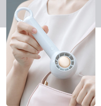 Mini Handheld Fan Rechargeable Personal Ultra Quiet Portable Fan With Carabiner