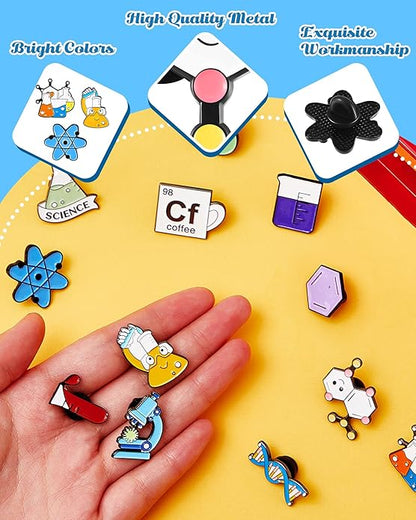Custom Science Pin Laboratory Pin Cute Enamel Lapel Pin Brooch Pin Badge W/Butterfly Clutch Tie Tack