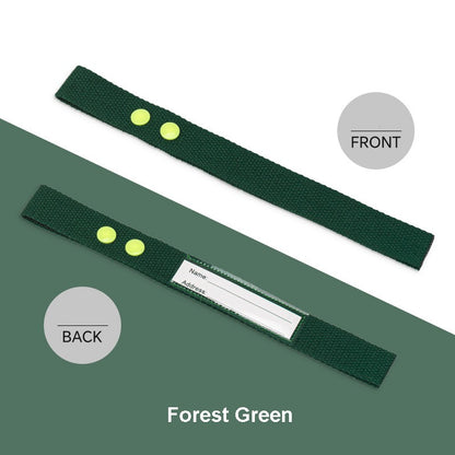 Cotton Luggage Strap Travel ID Tag Bag Claim Tag Airline Bag Tag with Back Info Card