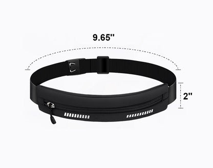 Reflection Fanny Pack Outdoor Sports Water Resistant Polyester Waist Bag