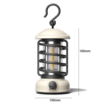 Camp Light Retro Design Portable Waterproof LED Lantern Outdoor Tent Bulb for Camping