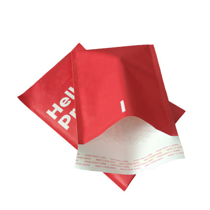 6.5 x 7.9" Red Kraft Bubble Mailer Self Seal Padded Envelopes for Shipping/ Packaging/ Mailing