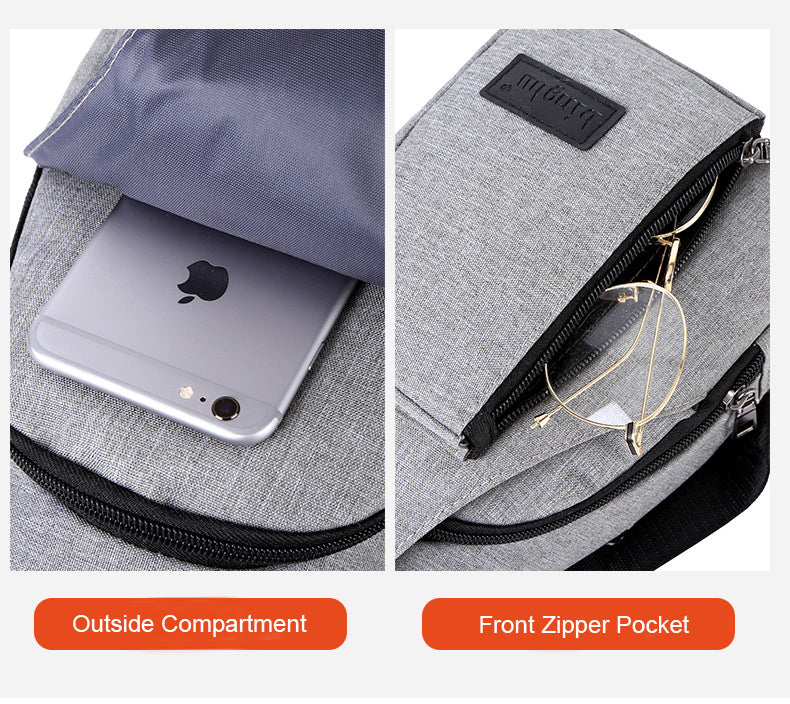 Men's Oxford Sling Bag Chest Crossbody Shoulder Bag