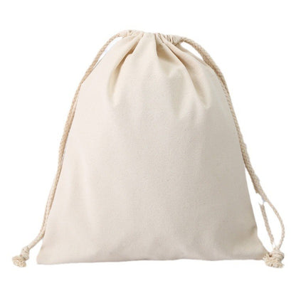 Custom 11.8" X 11.8" 8 Oz Cotton Canvas Cloth Drawstring Bags Jewelry Wedding Candy Gift Bags