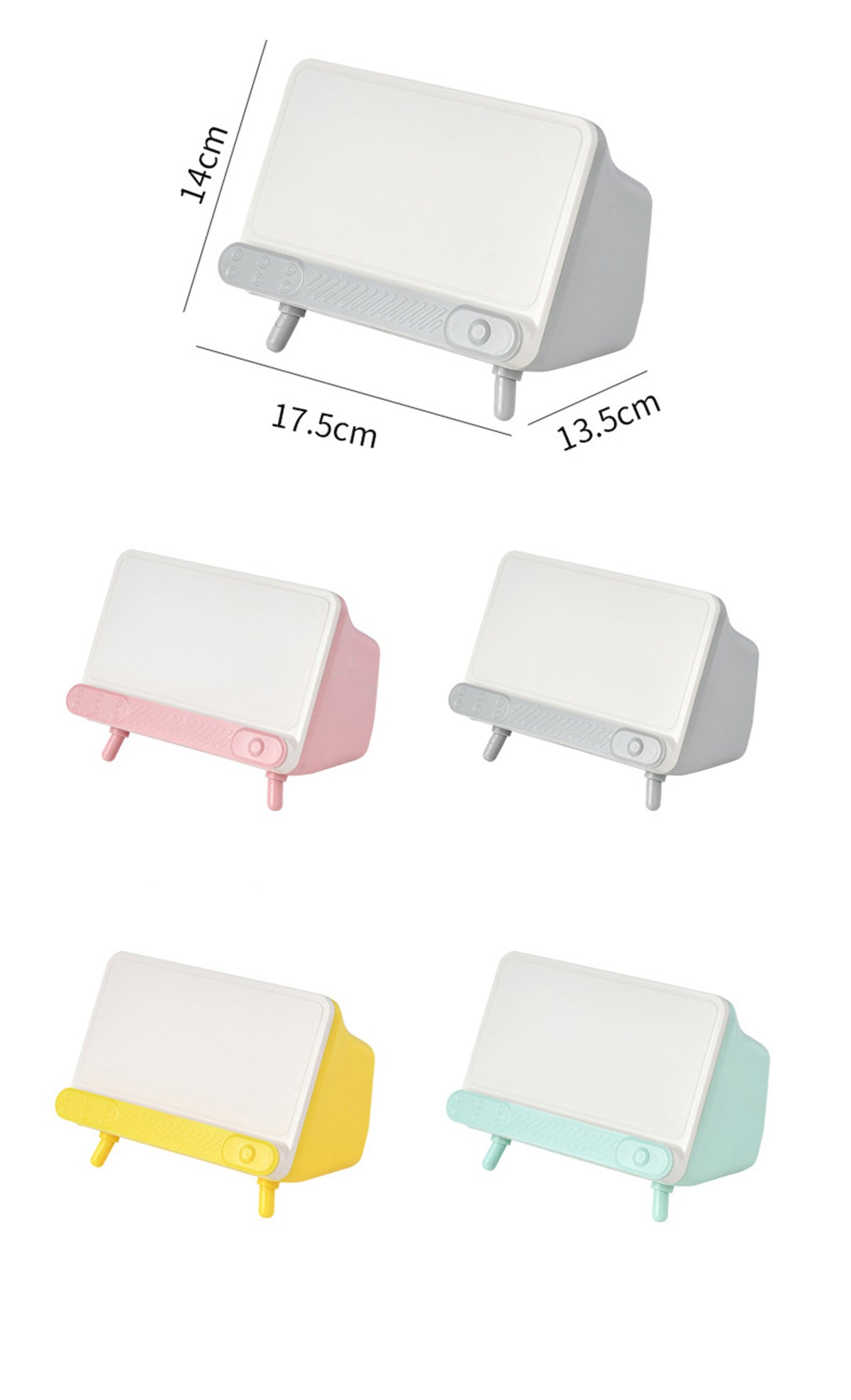 Tissue Box Holder with Phone Mount, Smart Phone Holder, Tissue Box Cover