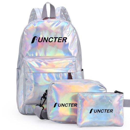 Colorful PU Backpack Waist Makeup Bag Set