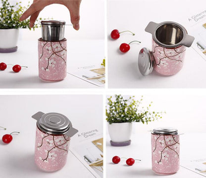Double Handles Stainless Steel Tea Infuser