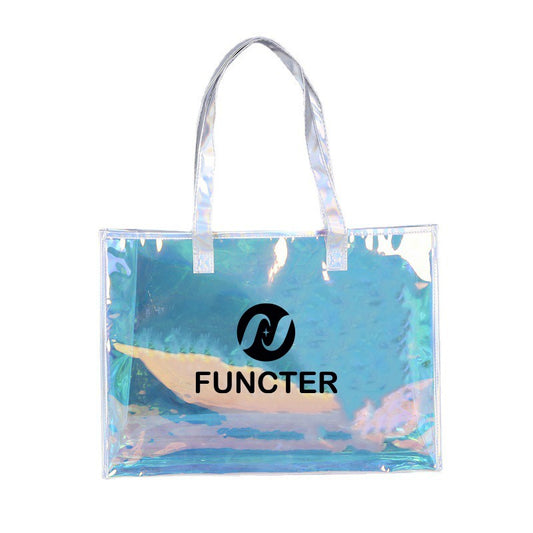 Iridescent Hologram PVC Tote Bag