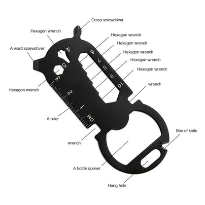 15" 1 Stainless Steel Portable Mini Repair Tool Wallet Tool